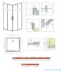 Radaway Idea Kdd Brushed Nickel kabina 75x75cm szczotkowany nikiel 387066-91-01L/387066-91-01R